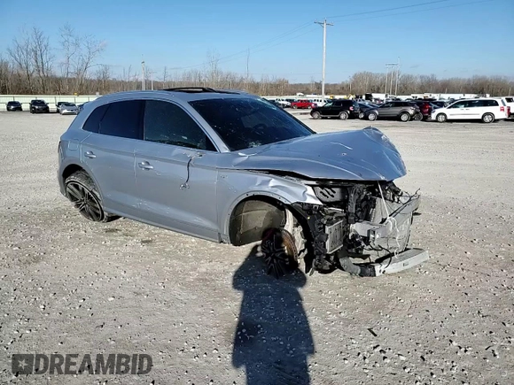 2018 Audi SQ5 Premium Plus with VIN WA1A4AFY7J2151817, listed as a Copart auction lot 80998964 with 51,759 mi miles and Salvage Title. Bid and sale history available at DreamBid. Image 15.