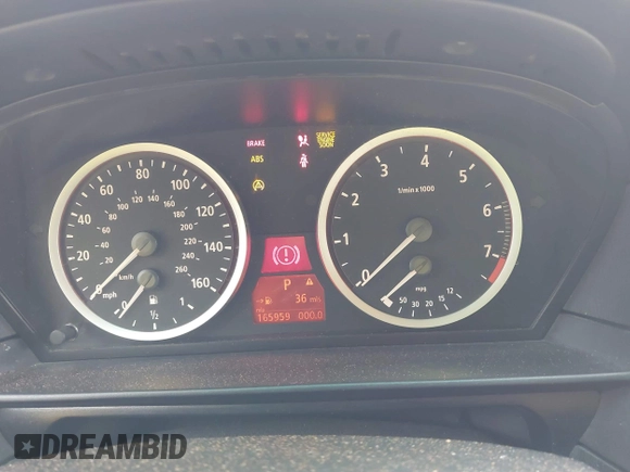 2006 BMW 5 Series 530i with VIN WBANE73566CM39893, listed as a IAAI auction lot 41882010 with 165,959 mi miles and . Bid and sale history available at carsss.com. Image 7.