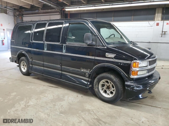 2001 Chevrolet Express Cargo Van YF7 Upfitter with VIN 1GBFG15R011219236, listed as a Copart auction lot 53310835 with 0 mi miles and Clean Title. Bid and sale history available at carsss.com. Image 4.
