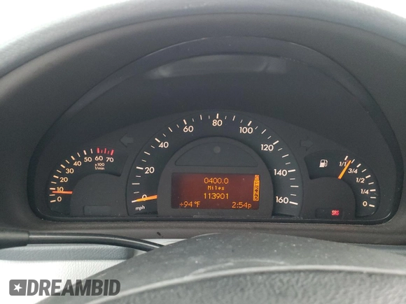 2004 Mercedes-Benz C 320 with VIN WDBRF64J64F511595, listed as a Copart auction lot 62996795 with 113,901 mi miles and Salvage title. Bid and sale history available at DreamBid. Image 9.