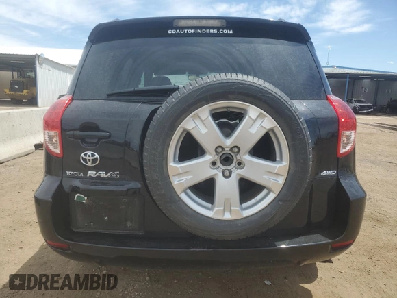 2008 Toyota RAV4 Sport with VIN JTMBD32V786088321, listed as a Copart auction lot 57998825 with 93,145 mi miles and Salvage title. Bid and sale history available at DreamBid. Image 6.