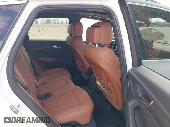 2025 Audi Q5 S line Premium Plus with VIN WA1EAAFY1S2016070, listed as a IAAI auction lot 41764724 with 2,491 mi miles and . Bid and sale history available at DreamBid. Image 8.