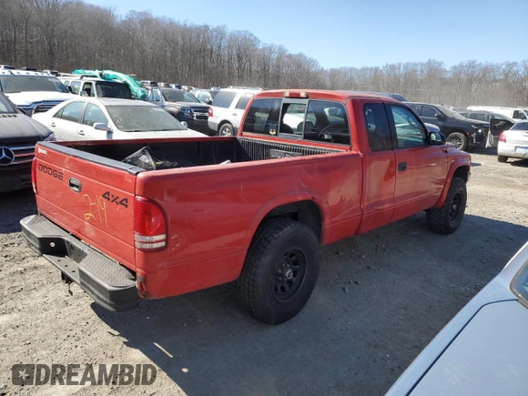 2000 Dodge Dakota SLT with VIN 1B7GG22X5YS700953, listed as a Copart auction lot 46275045 with 132,111 mi miles and Salvage Title. Bid and sale history available at DreamBid. Image 3.