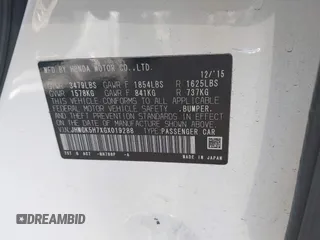 2016 Honda Fit EX with VIN JHMGK5H7XGX019288, listed as a IAAI auction lot 41325744 with Not Provided miles and . Bid and sale history available at DreamBid. Image 9.