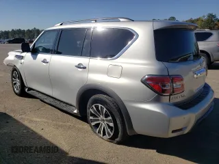 2020 Nissan Armada SV with VIN JN8AY2ND3LX017458, listed as a Copart auction lot 89367025 with 114,191 mi miles and Salvage Title. Bid and sale history available at carsss.com. Image 2.