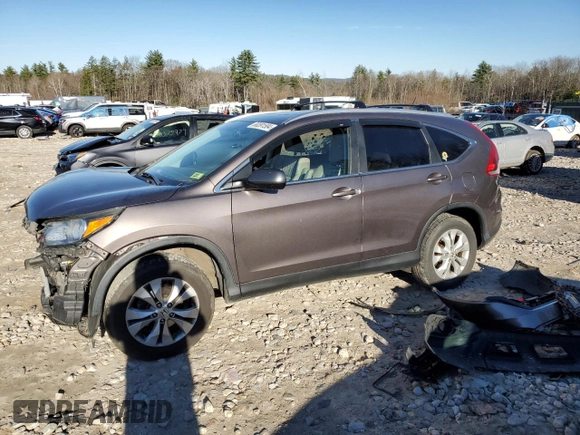 2013 Honda CR-V EX-L with VIN 5J6RM4H7XDL084279, listed as a Copart auction lot 80391584 with Not Provided miles and Salvage Title. Bid and sale history available at DreamBid. Image 1.