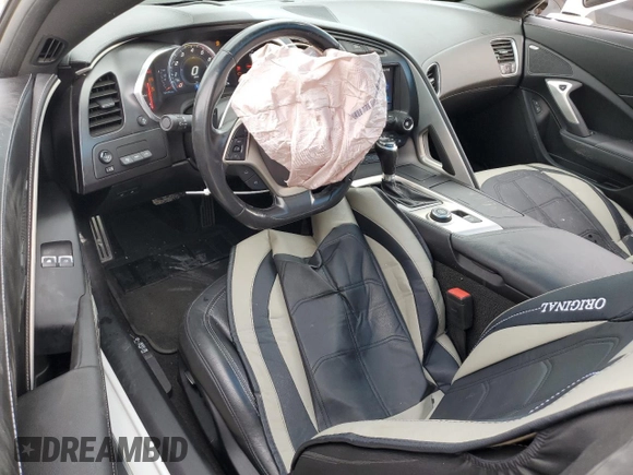 2018 Chevrolet Corvette 2LT with VIN 1G1YD2D70J5101448, listed as a Copart auction lot 43195995 with 34,473 mi miles and Salvage Title. Bid and sale history available at DreamBid. Image 8.