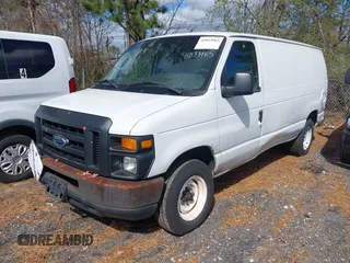 2010 Ford Econoline Cargo Commercial with VIN 1FTNE1EW0ADA91307, listed as a IAAI auction lot 41833965 with 160,419 mi miles. Bid and sale history available at carsss.com. Image 2.