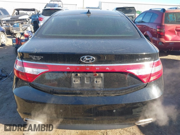 2016 Hyundai Azera Limited with VIN KMHFH4JGXGA547217, listed as a IAAI auction lot 41015224 with 45,394 mi miles and . Bid and sale history available at DreamBid. Image 17.