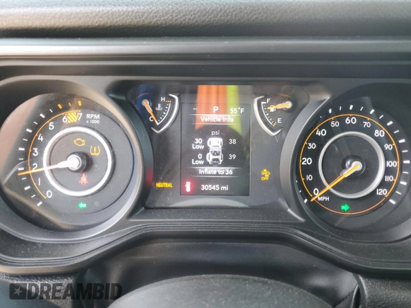 2024 Jeep Wrangler Sport S with VIN 1C4PJXDN4RW107105, listed as a Copart auction lot 51469895 with 30,545 mi miles and Salvage Title. Bid and sale history available at carsss.com. Image 9.