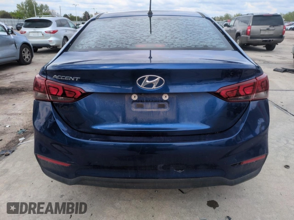 2021 Hyundai Accent SEL with VIN 3KPC24A61ME135728, listed as a Copart auction lot 56217095 with 40,181 mi miles and Salvage title. Bid and sale history available at DreamBid. Image 6.