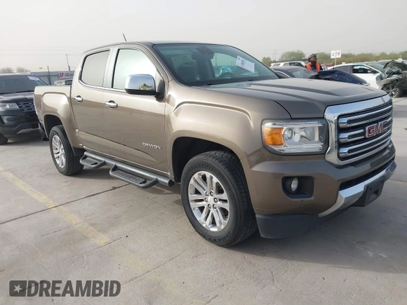 2016 GMC Canyon 2WD SLT with VIN 1GTG5DE38G1271225, listed as a IAAI auction lot 41801681 with 209,454 mi miles. Bid and sale history available at carsss.com. Image 1.