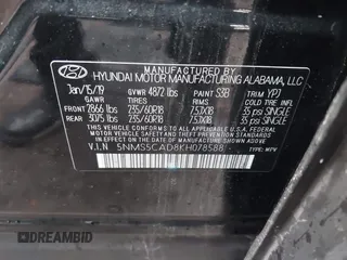 2019 Hyundai Santa Fe Limited with VIN 5NMS5CAD8KH078588, listed as a IAAI auction lot 41767523 with 71,736 mi miles. Bid and sale history available at carsss.com. Image 9.