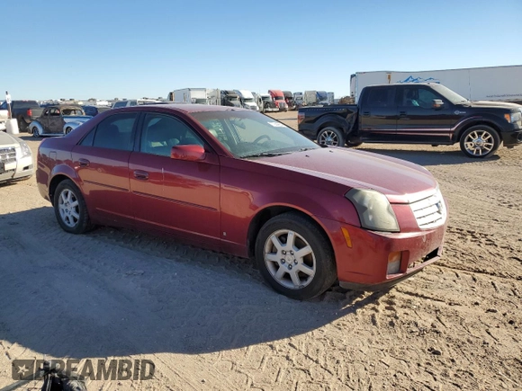 2007 Cadillac CTS with VIN 1G6DM57T570101857, listed as a Copart auction lot 77244864 with 117,564 mi miles and Clean Title. Bid and sale history available at carsss.com. Image 4.