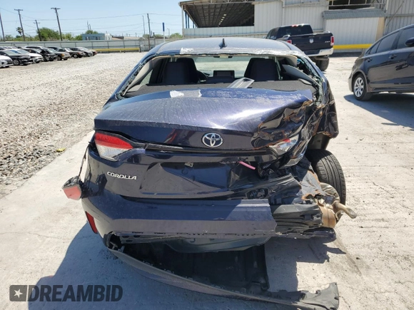 2022 Toyota Corolla LE with VIN 5YFEPMAE1NP276235, listed as a Copart auction lot 52593455 with 69,089 mi miles and Salvage Title. Bid and sale history available at carsss.com. Image 6.