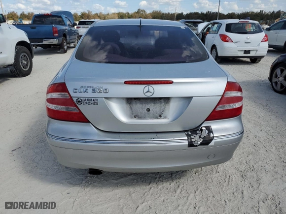 2003 Mercedes-Benz CLK-Class 3.2L with VIN WDBTJ65J63F050559, listed as a Copart auction lot 77650564 with 218,619 mi miles and Clean Title. Bid and sale history available at carsss.com. Image 6.