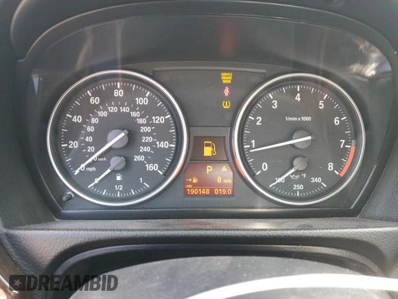 2009 BMW 3 Series 335i with VIN WBAPM73569E191584, listed as a Copart auction lot 48393405 with 190,148 mi miles and Clean title. Bid and sale history available at DreamBid. Image 9.