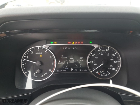 2024 Nissan Pathfinder SV with VIN 5N1DR3BD1RC221736, listed as a Copart auction lot 87403494 with 25,970 mi miles and Salvage Title. Bid and sale history available at carsss.com. Image 9.