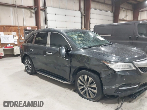 2016 Acura MDX w/Tech with VIN 5FRYD4H40GB017297, listed as a IAAI auction lot 41899975 with 95,757 mi miles. Bid and sale history available at carsss.com. Image 6.