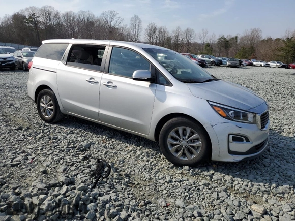 2021 Kia Sedona LX with VIN KNDMB5C16M6671642, listed as a Copart auction lot 49135565 with 46,403 mi miles and Salvage Title. Bid and sale history available at DreamBid. Image 4.
