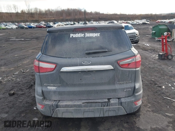 2019 Ford EcoSport Titanium with VIN MAJ6S3KL4KC283605, listed as a IAAI auction lot 41599984 with 36,844 mi miles and . Bid and sale history available at DreamBid. Image 16.