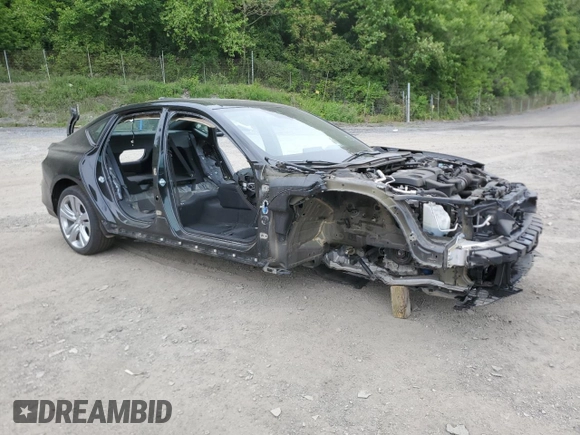 2021 Acura TLX w/A-Spec Package with VIN 19UUB5F56MA015227, listed as a Copart auction lot 58589905 with Not provided miles and Salvage title. Bid and sale history available at DreamBid. Image 4.