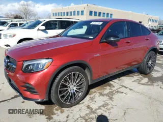 2019 Mercedes-Benz GLC with VIN WDC0J6EB0KF609884, listed as a Copart auction lot 46167775 with 43,011 mi miles and Salvage Title. Bid and sale history available at carsss.com. Image 1.