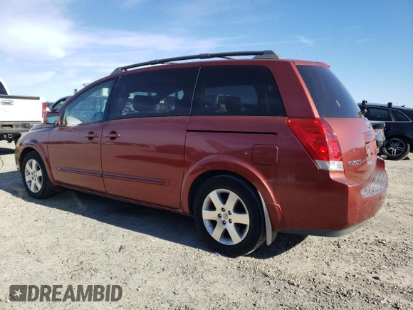 2004 Nissan Quest S z VIN 5N1BV28U94N343133, wystawiony jako Copart lot #88577635 z przebiegiem 96 158 mil mil oraz Czysty tytuł • Clean title. Historia ofert i sprzedaży dostępna na DreamBid. Obrazek 2.