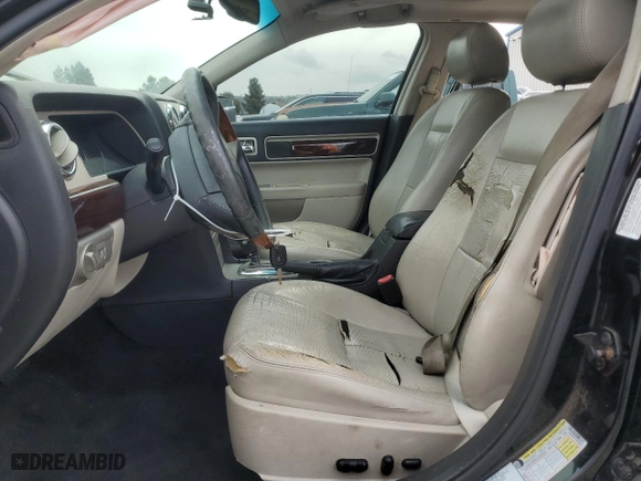 2007 Lincoln MKZ with VIN 3LNHM26T57R620658, listed as a Copart auction lot 49926655 with 186,084 mi miles and Clean Title. Bid and sale history available at carsss.com. Image 7.