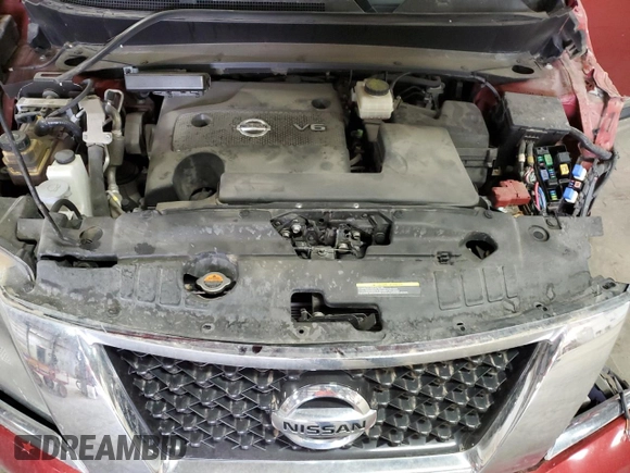 2015 Nissan Pathfinder Platinum with VIN 5N1AR2MN7FC670076, listed as a Copart auction lot 52498125 with 101,993 mi miles and Salvage title. Bid and sale history available at DreamBid. Image 13.