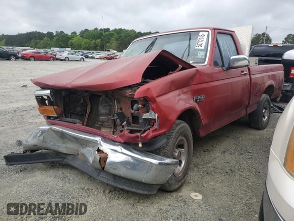 1996 Ford F-150 with VIN 1FTEF15N1TLA09355, listed as a Copart auction lot 50772145 with Not provided miles and Salvage title. Bid and sale history available at DreamBid. Image 1.