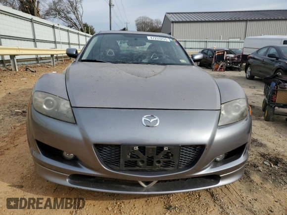 2005 Mazda RX-8 with VIN JM1FE173450156633, listed as a Copart auction lot 47253255 with 115,153 mi miles and Salvage Title. Bid and sale history available at carsss.com. Image 5.
