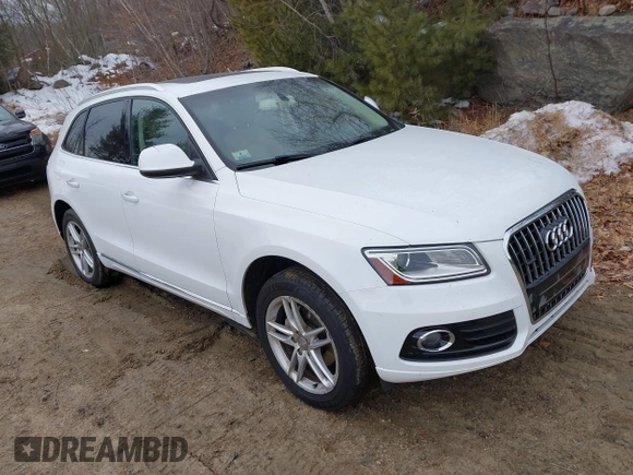 2015 Audi Q5 Premium Plus with VIN WA1LFAFP8FA047117, listed as a IAAI auction lot 41634963 with 104,592 mi miles and . Bid and sale history available at DreamBid. Image 1.