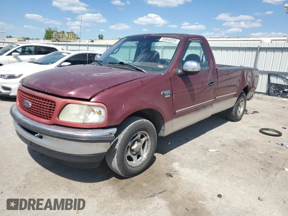 1998 Ford F-150 z VIN 1FTZF17W1WNA59477, wystawiony jako Copart lot #55849255 z przebiegiem 107 471 mil mil oraz Szkoda całkowita • Salvage title. Historia ofert i sprzedaży dostępna na DreamBid. Obrazek 1.