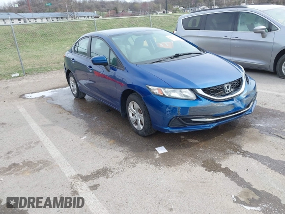2014 Honda Civic Sedan LX with VIN 19XFB2F5XEE049546, listed as a IAAI auction lot 41850395 with 142,415 mi miles. Bid and sale history available at carsss.com. Image 1.