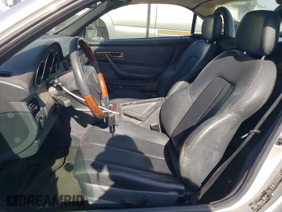 2001 Mercedes-Benz SLK-Class with VIN WDBKK65F11F178256, listed as a Copart auction lot 54979975 with 95,439 mi miles and Salvage Title. Bid and sale history available at carsss.com. Image 7.