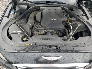 2017 Genesis G80 3.8L with VIN KMHGN4JE7HU201735, listed as a Copart auction lot 54178545 with 153,537 mi miles and Salvage title. Bid and sale history available at DreamBid. Image 11.