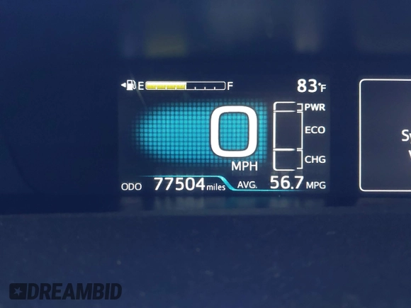 2018 Toyota Prius Two with VIN JTDKBRFU6J3582025, listed as a IAAI auction lot 41681244 with 77,504 mi miles and . Bid and sale history available at carsss.com. Image 15.