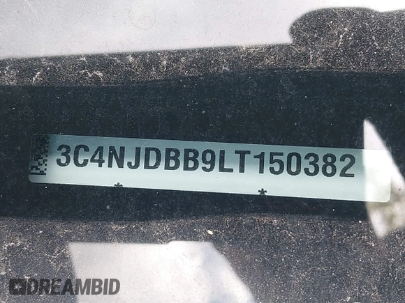 2020 Jeep Compass Latitude z VIN 3C4NJDBB9LT150382, wystawiony jako IAAI lot #40566479 z przebiegiem 64 336 mil mil oraz . Historia ofert i sprzedaży dostępna na DreamBid. Obrazek 9.