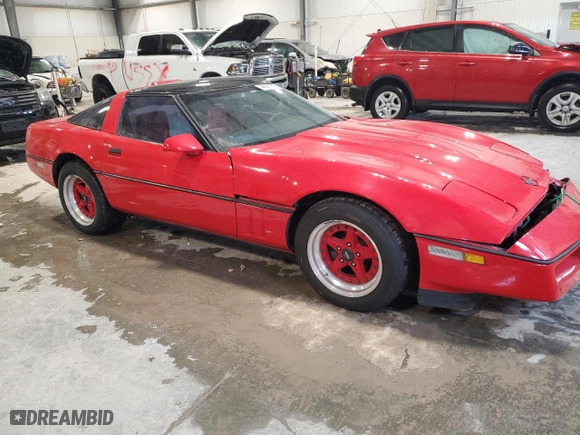 1986 Chevrolet Corvette with VIN 1G1YY0780G5118238, listed as a Copart auction lot 44241245 with 92,333 mi miles and Salvage Title. Bid and sale history available at carsss.com. Image 4.