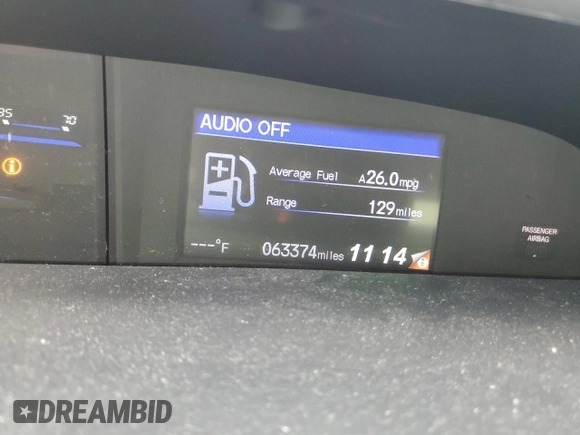 2015 Honda Civic EX with VIN 19XFB2F87FE075744, listed as a Copart auction lot 53816995 with 63,374 mi miles and Salvage Title. Bid and sale history available at DreamBid. Image 9.