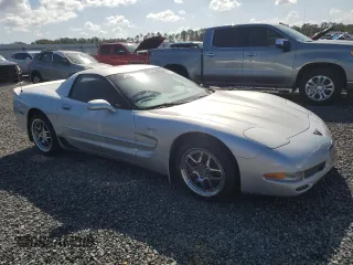 2002 Chevrolet Corvette Z06 with VIN 1G1YY12SX25133556, listed as a Copart auction lot 78727814 with 6,158 mi miles and Salvage Title. Bid and sale history available at carsss.com. Image 4.