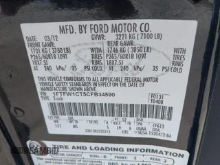 2012 Ford F-150 XL z VIN 1FTFW1CT5CFB34590, wystawiony jako IAAI lot #42279514 z przebiegiem 196 480 mil mil oraz . Historia ofert i sprzedaży dostępna na DreamBid. Obrazek 9.
