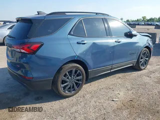 2024 Chevrolet Equinox RS with VIN 3GNAXWEG4RL166568, listed as a IAAI auction lot 42218169 with 14,019 mi miles and . Bid and sale history available at DreamBid. Image 4.