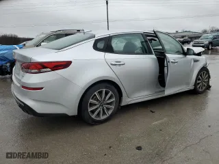2019 Kia Optima EX with VIN 5XXGU4L14KG303332, listed as a Copart auction lot 45047645 with 71,701 mi miles and Salvage Title. Bid and sale history available at carsss.com. Image 3.