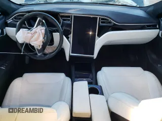 2017 Tesla Model S 100D with VIN 5YJSA1E2XHF199948, listed as a Copart auction lot 46367635 with 76,284 mi miles and Salvage title. Bid and sale history available at DreamBid. Image 8.