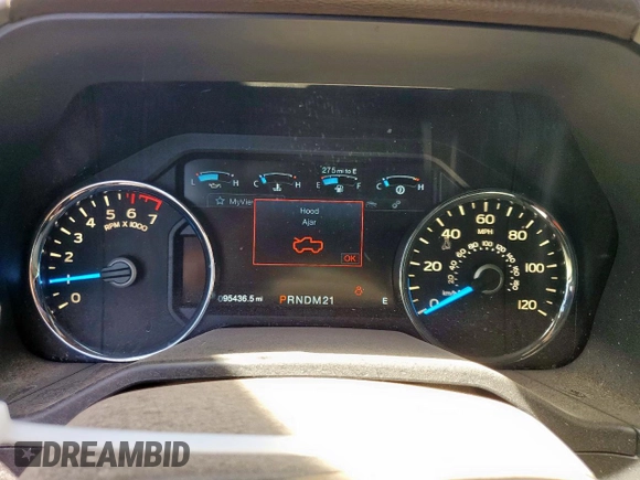 2015 Ford F-150 XLT with VIN 1FTEW1EF7FFB94622, listed as a Copart auction lot 52749915 with 95,436 mi miles and Salvage title. Bid and sale history available at DreamBid. Image 9.