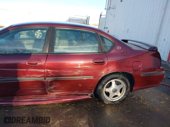 2000 Chevrolet Impala LS z VIN 2G1WH55K2Y9362366, wystawiony jako IAAI lot #41151201 z przebiegiem 191 591 mil mil oraz . Historia ofert i sprzedaży dostępna na DreamBid. Obrazek 12.