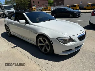 2009 BMW 6 Series 650i with VIN WBAEB53599C224302, listed as a Copart auction lot 55150865 with 123,706 mi miles and Salvage Title. Bid and sale history available at carsss.com. Image 2.