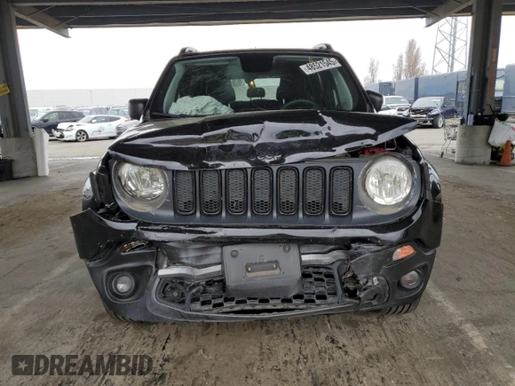 2018 Jeep Renegade Sport z VIN ZACCJBAB1JPH47110, wystawiony jako Copart lot #48521545 z przebiegiem Nie podano mil oraz Szkoda całkowita • Salvage title. Historia ofert i sprzedaży dostępna na DreamBid. Obrazek 5.